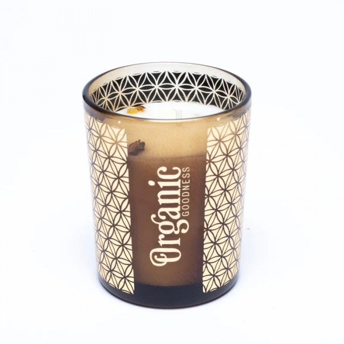 Αρωματικό Κερί Organic Goodness Λιβάνι & Μύρος - Frankincense & Myrrh Ειδικά Κεριά- Κεριά για καθαρισμό χώρου - Κεριά τσάκρα